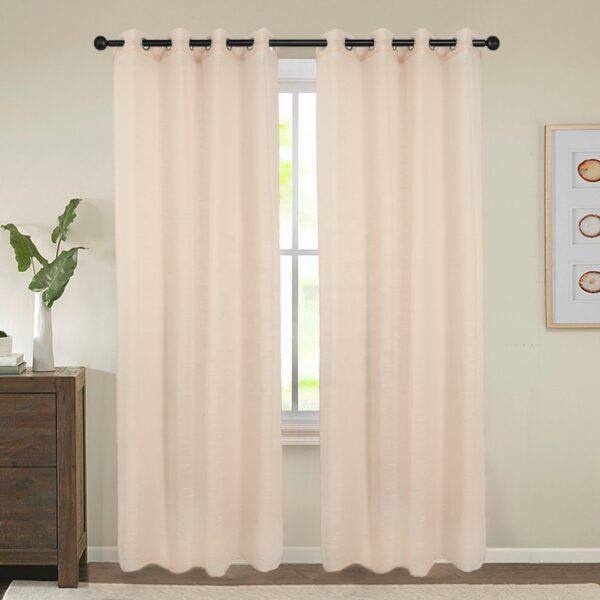 100% Polyester Meteorite Veil House Bedroom Curtains Ready Made Garnishes for Curtain