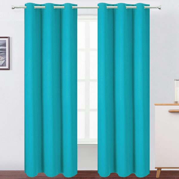 Wholesale Luxury European Curtain Manufacturers Hotel Window Turquoise Blackout Curtains for Home Bedroom
