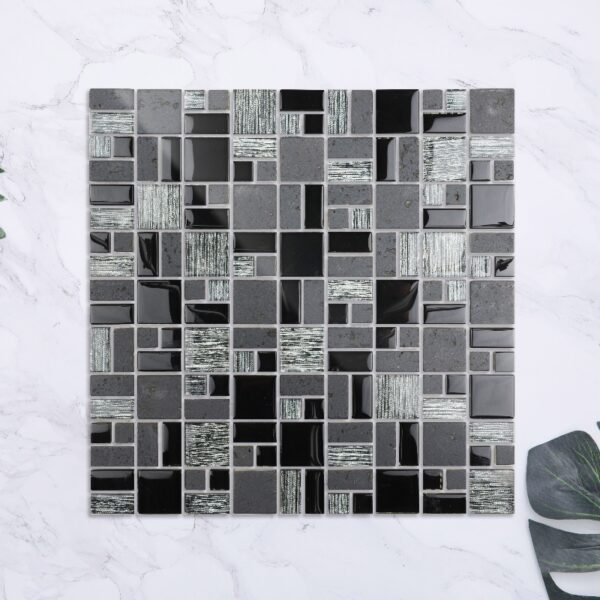 Stone Glass Mosaic Tile Lndoor Kitchen Bathroom Wall Decoration Tiles Stone Mosaic