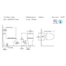 Wholesale CUP One Piece Toilet Dual Flush Standard Toilet for Bathroom WC Toilets