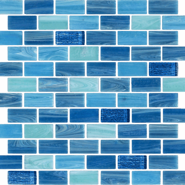 Factory Price Blue Swimming Pool Mosaic Glass Crystal Pool Floor Mosaic Tile