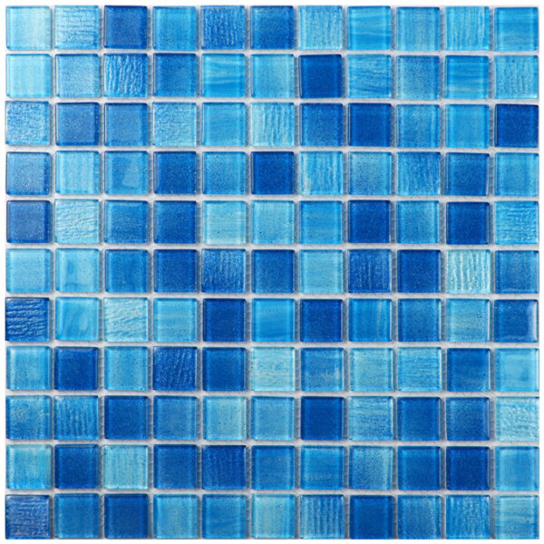 Factory Wholesale Pool Tile High Quality Glossy Swimming Crystal Mosaic Glass
