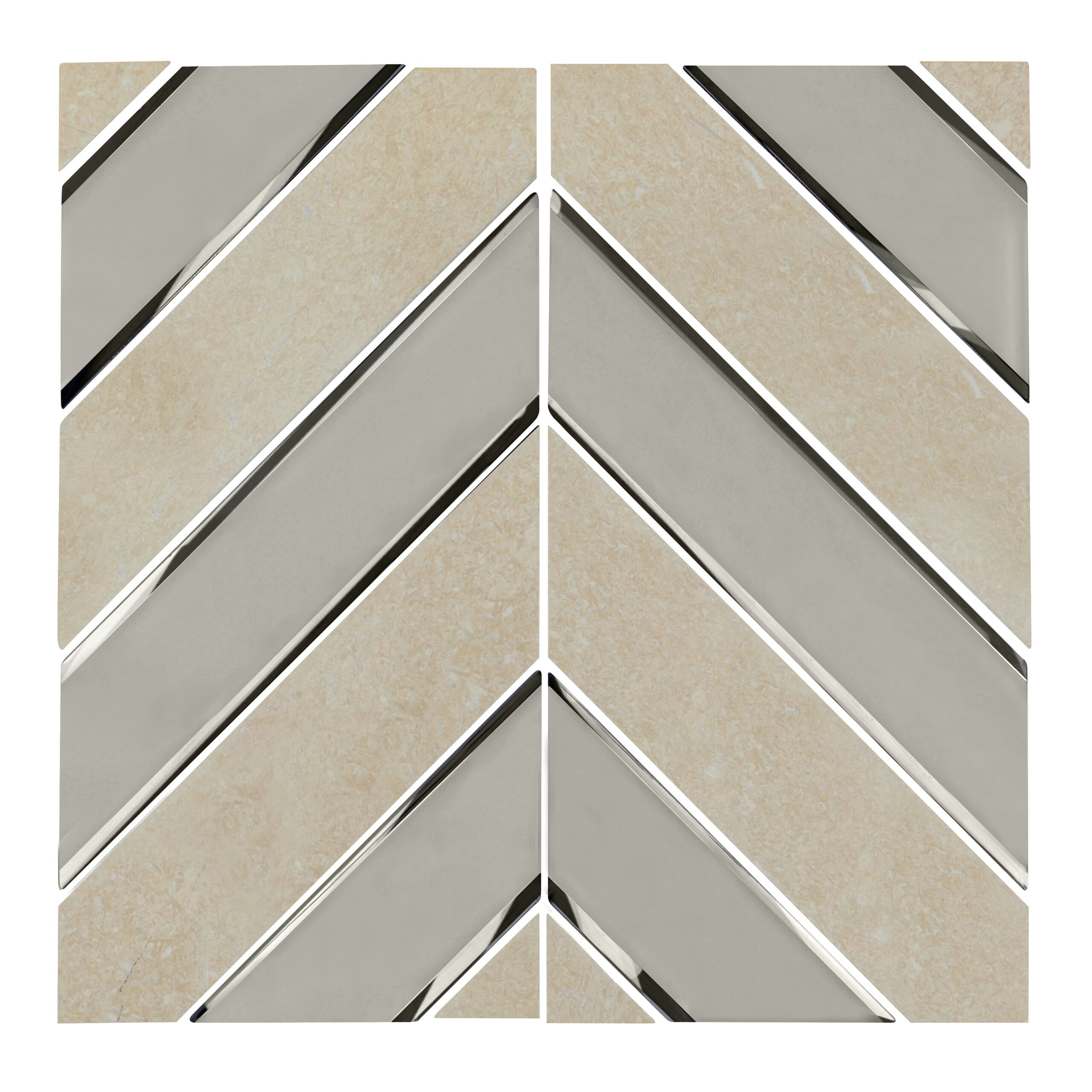 Border parallelogram Glass Mosaic Tile Kitchen Bathroom Wall Decoration Tiles