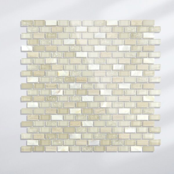 Long thin strip electroplating Stone Glass Mosaic Tile Kitchen Bathroom Wall Decoration Tiles