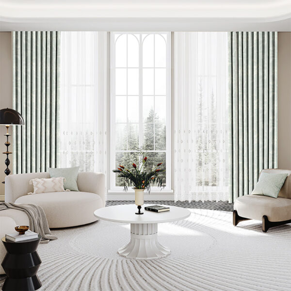 Luxury Resort Drapery Package , Acoustic & Blackout Lining, Perfect for City Apartments  for Modern Interiors ODM&OEM