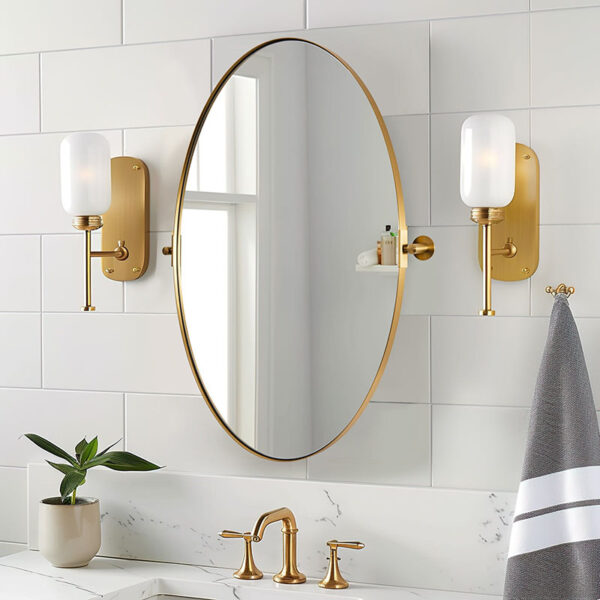 Wholesale Home Decor Wall Large Gold Frame Steel Round