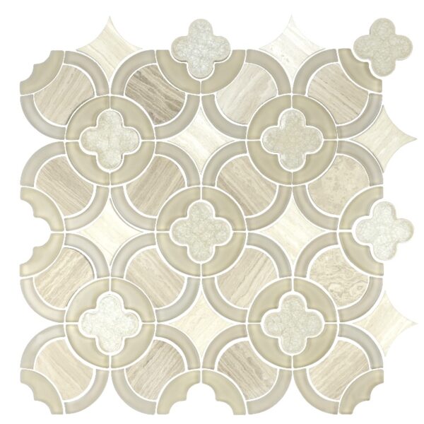 Marble Splicing Glass Mosaic Tile for Kitchen Bathroom Wall Decoration Tiles price