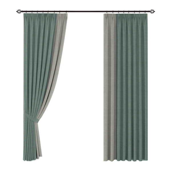 Modern 100% Polyester Blackout Curtains for Everyday Use Solid Pleated Pattern with Knitted Technique for Hotel