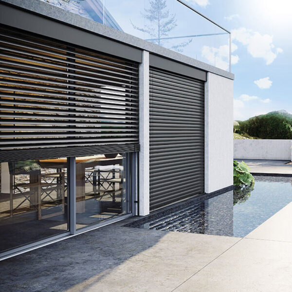 Modern Design Outdoor Aluminium Venetian Blinds Waterproof Smart Louver Electric External Built-In Metal Skylight Plain