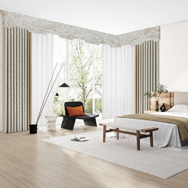 Modern Design Smart Home Custom Curtains & Valances OEM/ODM Product with Flame Retardant Compatibility