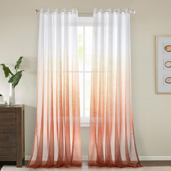 New Design and Fashion Linen Sheer Voile Decoration Curtain for Bedroom with Multi-color