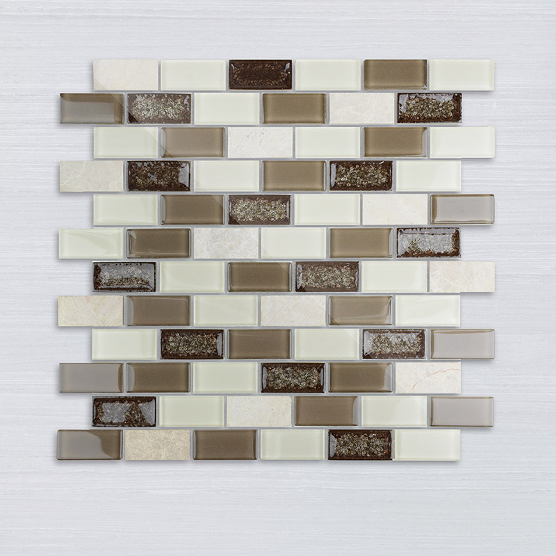 Wholesale High Quality Strip Glass Mosaic Tile for Bathroom Kitchen Back Splash Wall