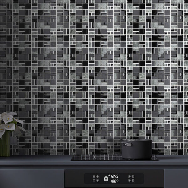 Wholesale Price Supplies Waterpoof 3d Wall Glass Mosaic Tile for Bathroom and Kitchen