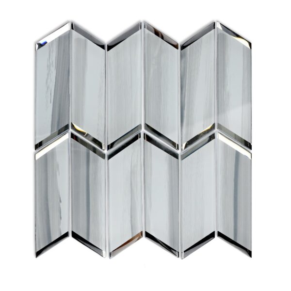 Wholesale Silver Stone Arrow Glass Mosaic Tile for Kitchen Bathroom Wall Decoration Tiles