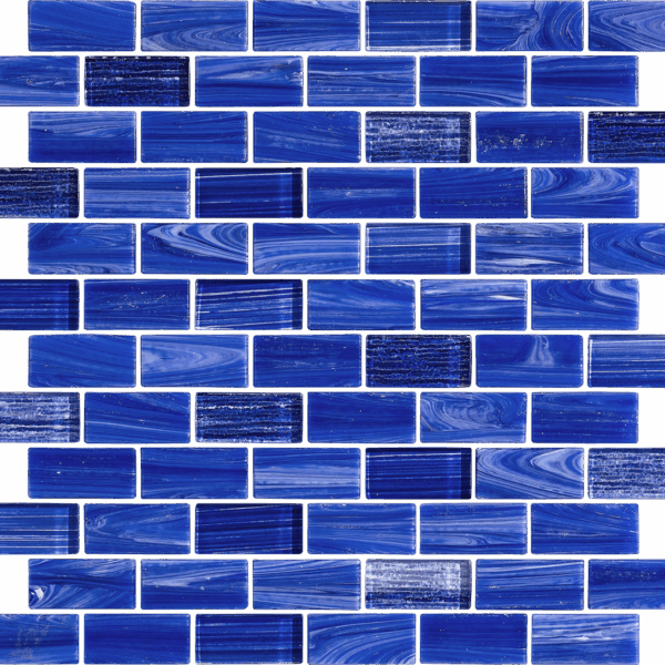 Wholesale Blue Mixed Glass Swimming Pool Projects Mosaic Tile
