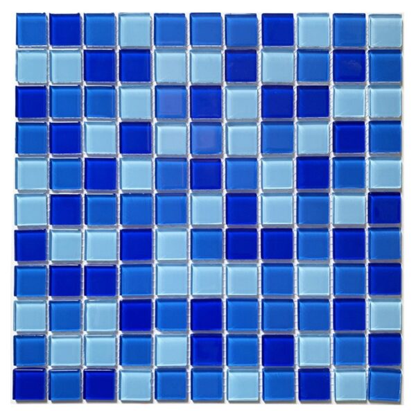 Wholesale Outdoor Aqua Green Blue Iridescent Crystal Glass Swimming Pool Mosaic Tile